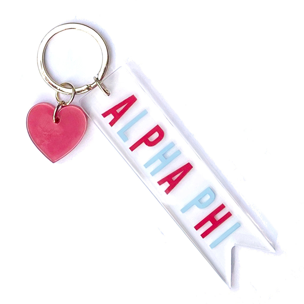 Neon Pom Sorority Keychain – Paddle Tramps