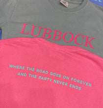 "Lubbock" Short Sleeve Tee-happy colors