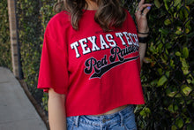 Texas Tech crop tee "7th Inning Stretch"- Red