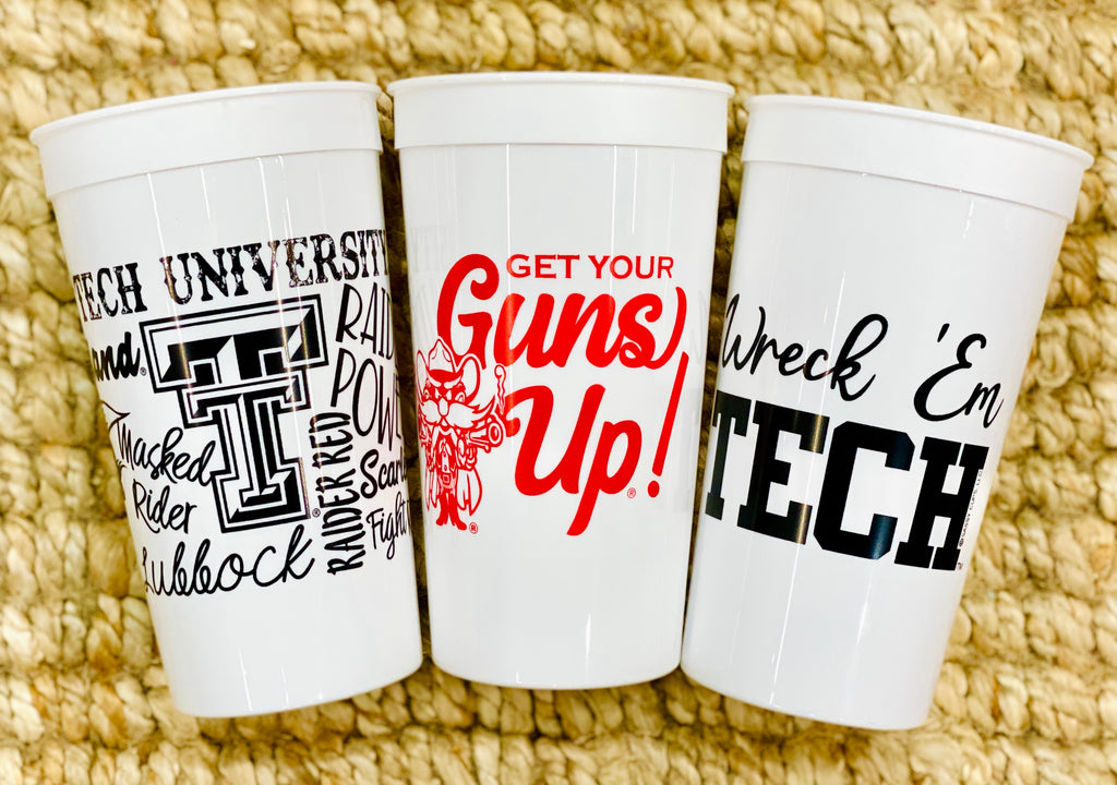 Texas Tech 16 oz. styrofoam cups – Paddle Tramps