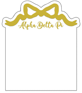 Sorority Acrylic Gold Bow Frame