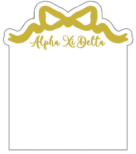 Sorority Acrylic Gold Bow Frame