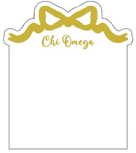 Sorority Acrylic Gold Bow Frame