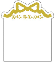 Sorority Acrylic Gold Bow Frame