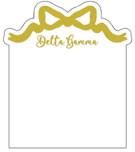 Sorority Acrylic Gold Bow Frame