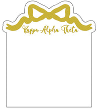 Sorority Acrylic Gold Bow Frame
