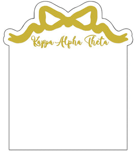 Sorority Acrylic Gold Bow Frame
