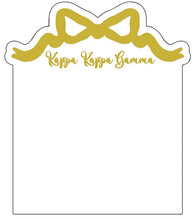 Sorority Acrylic Gold Bow Frame