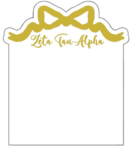 Sorority Acrylic Gold Bow Frame