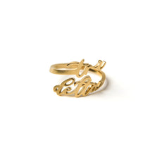 Adjustable Script Ring- Sorority