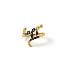 Adjustable Script Ring- Sorority