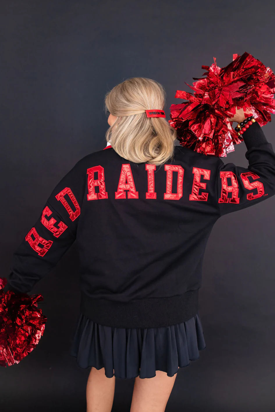 Red Raiders Sparkle Club Pullover by Brianna Cannon