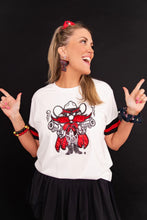 Raider Red Sparkle Tee by Brianna Cannon