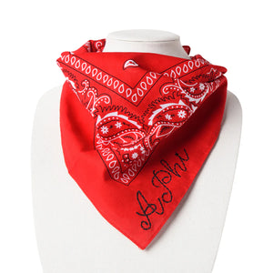 Sorority Bandana- Red & Black