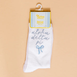 Sorority Crew Socks- Bow