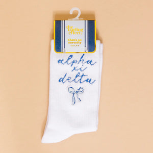 Sorority Crew Socks- Bow