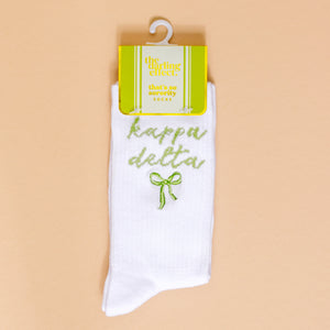 Sorority Crew Socks- Bow