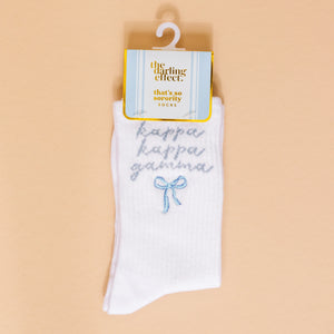 Sorority Crew Socks- Bow