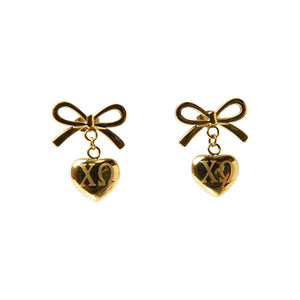 Bow & Heart Sorority Earrings