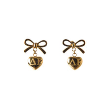 Bow & Heart Sorority Earrings