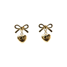 Bow & Heart Sorority Earrings