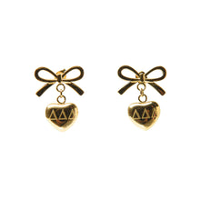 Bow & Heart Sorority Earrings