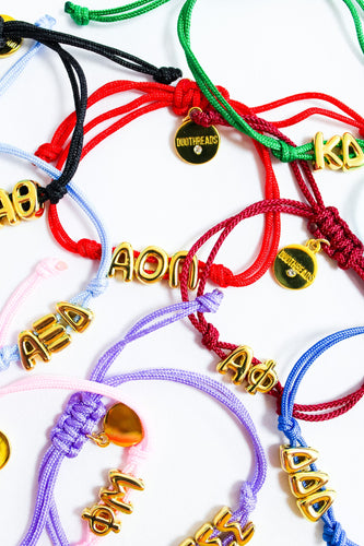 Bubble Balloon Cord Bracelet- Sorority