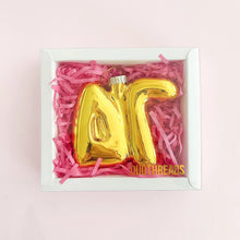 Bubble Letter Ornament- Sorority
