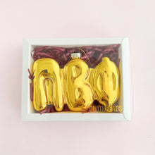 Bubble Letter Ornament- Sorority