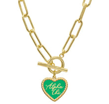 Color Heart Necklace- Sorority