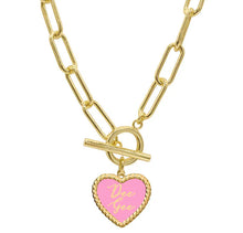 Color Heart Necklace- Sorority