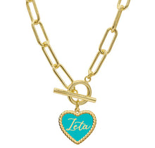 Color Heart Necklace- Sorority
