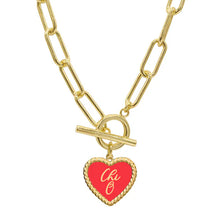 Color Heart Necklace- Sorority