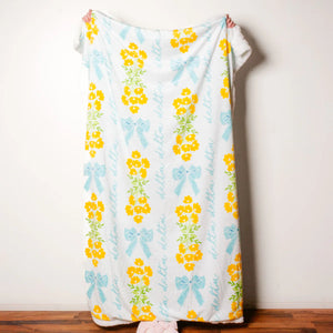 Sorority Floral Sherpa Blanket