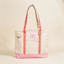 Sorority Canvas Tote Bag with Bag Charm