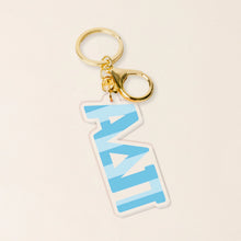 Striped Acrylic Keychain- Sorority