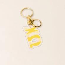 Striped Acrylic Keychain- Sorority