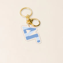 Striped Acrylic Keychain- Sorority