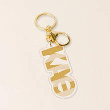 Striped Acrylic Keychain- Sorority