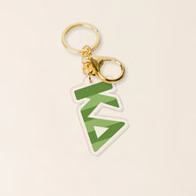 Striped Acrylic Keychain- Sorority