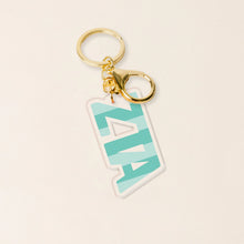 Striped Acrylic Keychain- Sorority