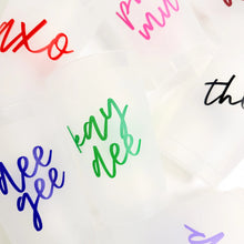 Sorority Script Frosted Stadium Cup- PRE-ORDER