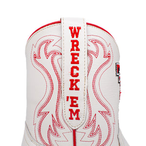 Texas Tech Game Day Boots "Sarah" Short Ivory