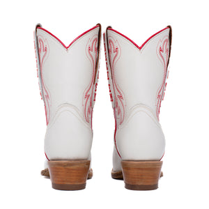 Texas Tech Game Day Boots "Sarah" Short Ivory