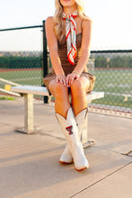 Texas Tech Game Day Boots "Carrie" Tall Ivory