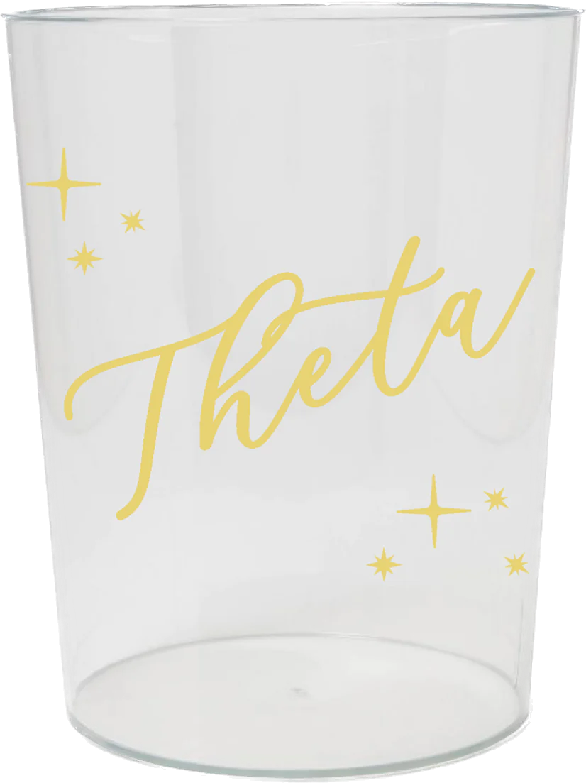 Gold Script Sorority- Gift Basket/Ice Bucket/Wastebasket