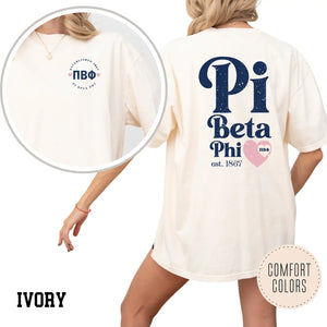 Sorority "Faded Love" Hearts Tee