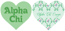 Double-Sided Heart Sorority Acrylic Coaster