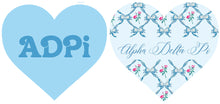 Double-Sided Heart Sorority Acrylic Coaster