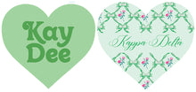 Double-Sided Heart Sorority Acrylic Coaster